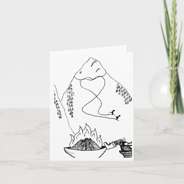 Par som Ski tillsammans kort (Framsida)