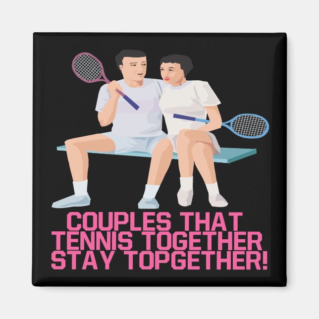 Par som tennis Together Magnet (Framsidan)