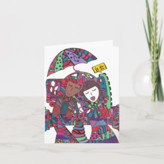 par som väntar på ett anteckningskort i buss