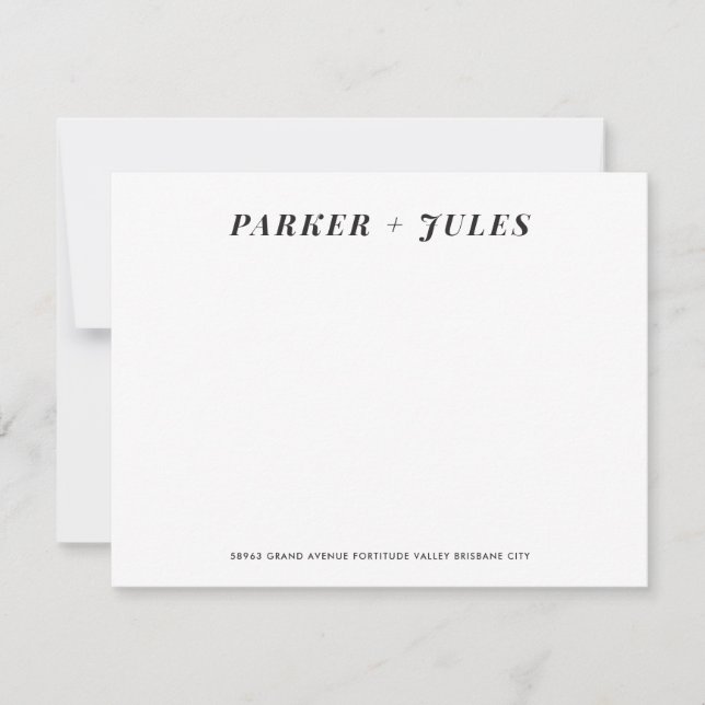 Par Stationery Anteckningskort (Framsida)