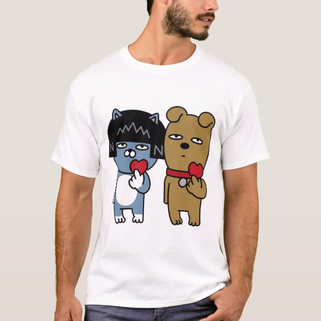 Par T-shirt - Frodo & Neo (Framsida)