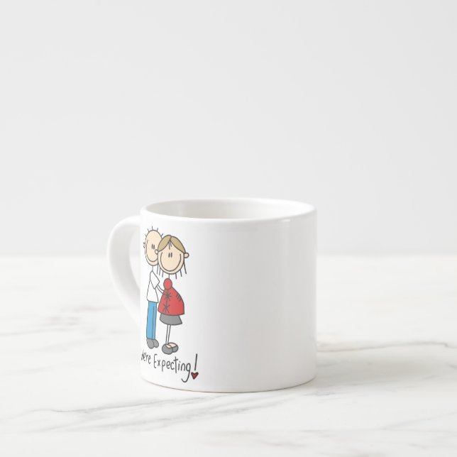 Par T-shirts och presenter vi väntar Espressomugg (Framsida vänster)