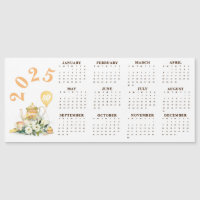 Par-Tea Gult Blommigt 2025-kalender