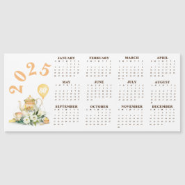 Par-Tea Gult Blommigt 2025-kalender
