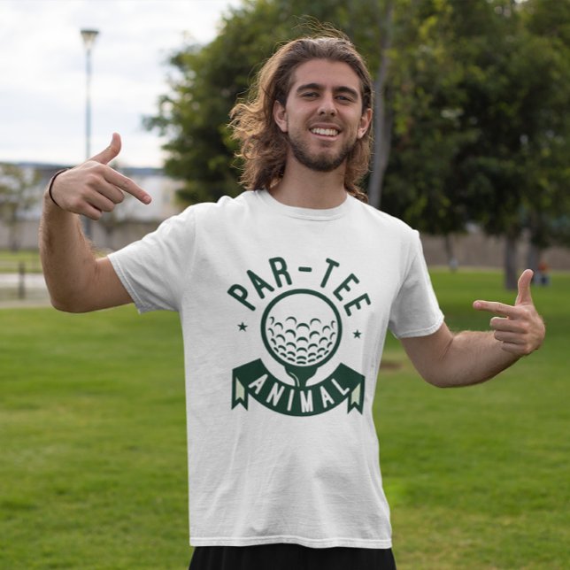 Par-Tee Animal T Shirt (par-tee animal golfing t-shirt)