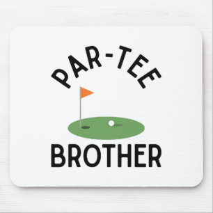 Par Tee Bror Rolig Golf Födelsedagsfest Familj M Musmatta