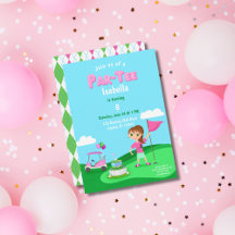 Par-Tee Chibi Girl Birthday Golf Party