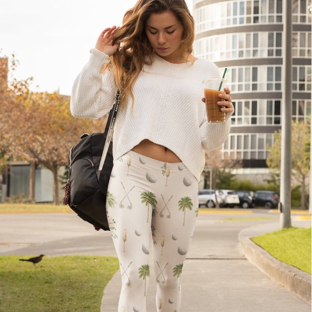 Par-Tee i Palm Springs | Golf Bachelorette Leggings (Skapare uppladdad)