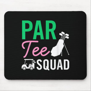 Par Tee Squad Funny Födelsedagsfest Golf Player Fa Musmatta
