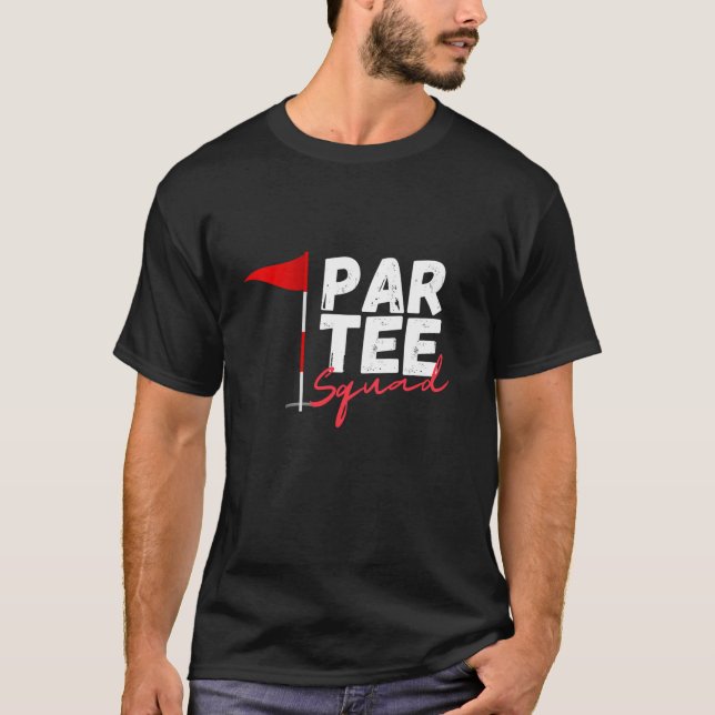 Par Tee Squad Funny Golf Älskare Matching Family G (Framsida)