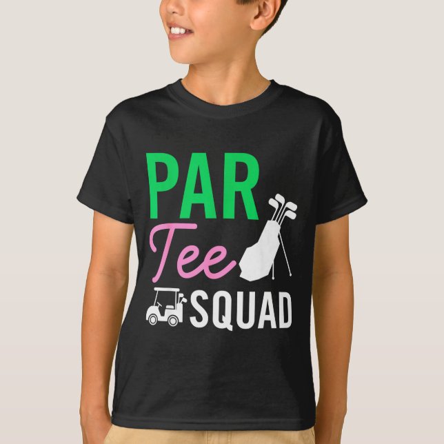 Par Tee Squad Roligt Födelsedagsfirande Golfspelar (Framsida)