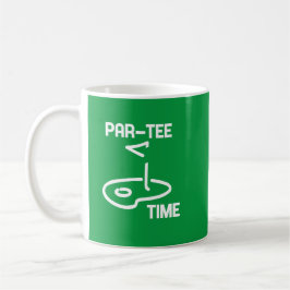 Par-Tee Time White Kaffemugg