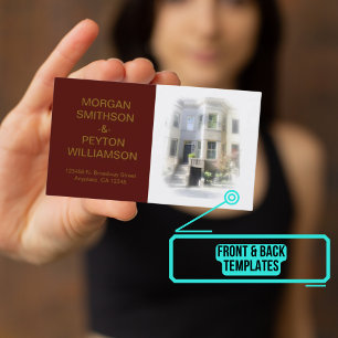Par Telefonkort - Foto w Gräns Burgandy Visitkort
