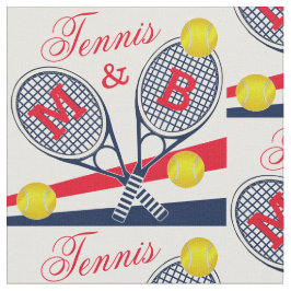 Par tennisracketar och Bollar Monogram Rand Tyg