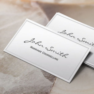 Par Therapy Giftermål rådgivning minimalistisk Visitkort