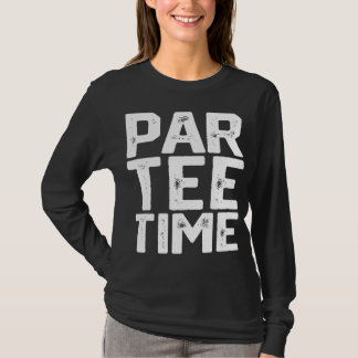 PAR Time Party Roligt Drinking Beer Golfing Funn T Shirt