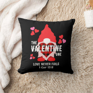 Par VALENTINE GNOME Kärlek Misslyckas aldrig Kudde