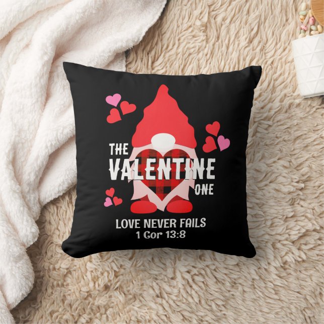 Par VALENTINE GNOME Kärlek Misslyckas aldrig Kudde (Filt)