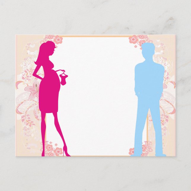 par väntar på baby vykort (Framsida)