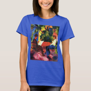 Par vid trädgårdsbordet av August Macke T-shirt
