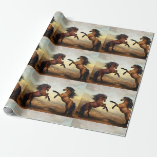 par vild hästar presentpapper