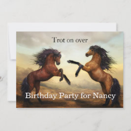 par vilda hästar  inbjudningar