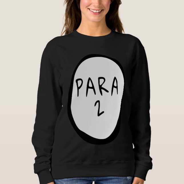Para 2 Paraprofessionell Kostym Lärarassistent T Shirt (Framsida)