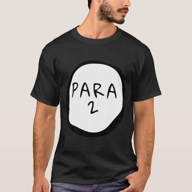 Para 2 Paraprofessionell turistassistent T Shirt (Framsida)