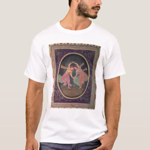 Para av dansflickor som utför en Kathak Tee Shirt