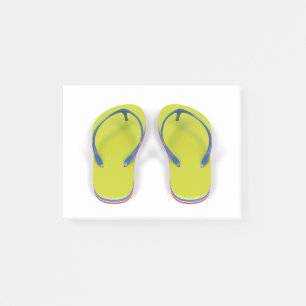 Para av flinflip flops post-it block