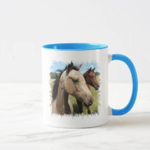 Para av hästkaffemuggen mugg