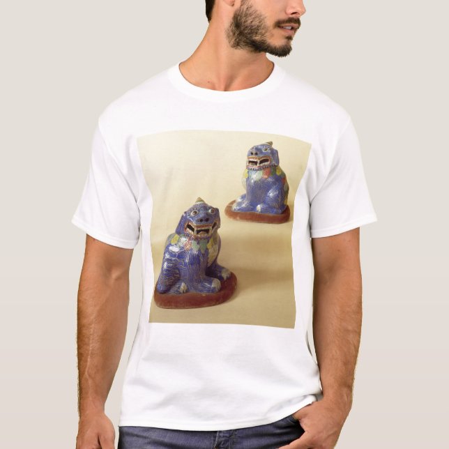 Para av kinesiska cloisonnehundar, det 18th tee (Framsida)