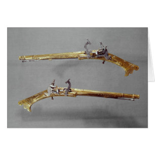 Para av pistoler, 1624-26 hälsningskort