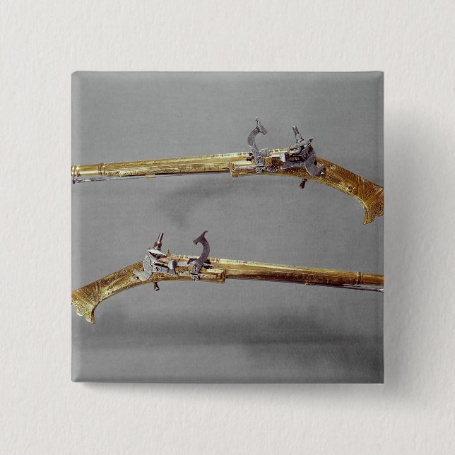 Para av pistoler, 1624-26 knapp (Framsida)