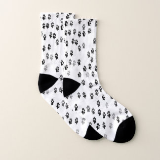 Para av tassavtryckfootwear strumpor