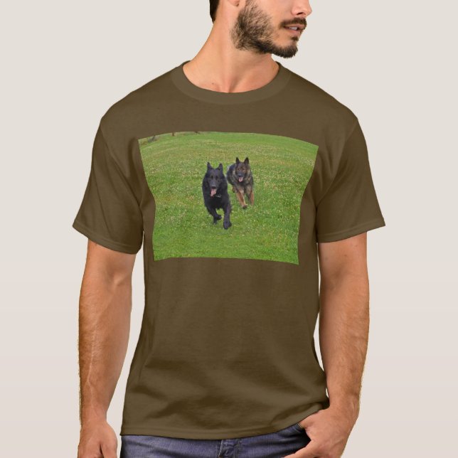 Para av tysk shepherds t shirt (Framsida)