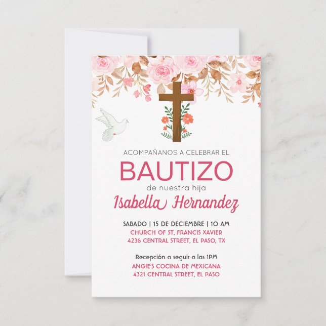 Para Bautizo-inbjudningar Inbjudningar (Framsida)