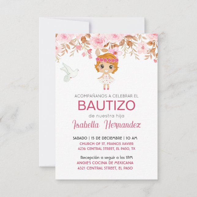 Para Bautizo-inbjudningar Inbjudningar (Framsida)