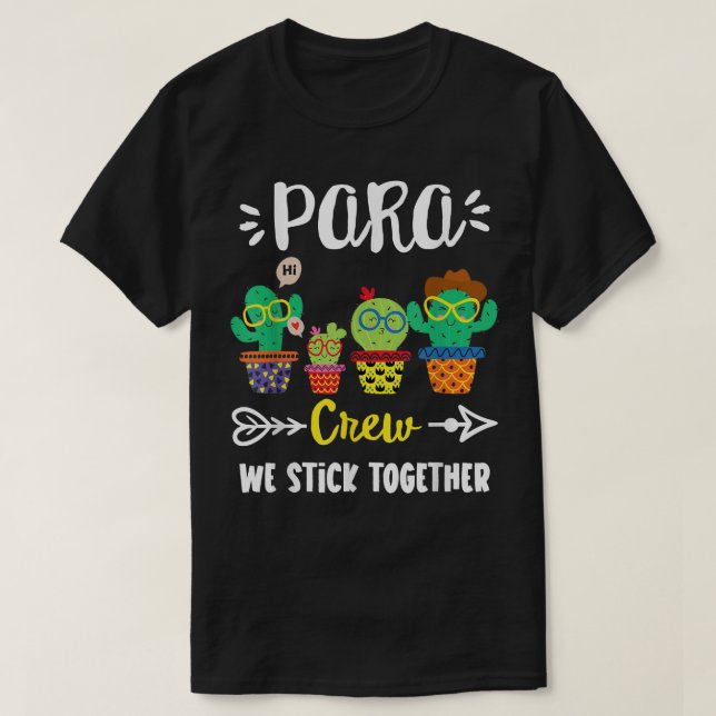 PARA Crew, Lag Cactus Team PARA Lärare S. T Shirt (Design framsida)