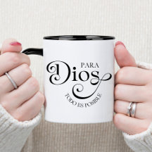 Para Dios Todo Posible Spain Christian Coffee