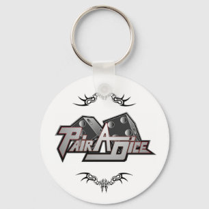 Para en tatuering för Dice-nyckelkedjan Nyckelring