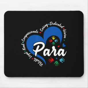 Para Heart Lärare Paraprofessionell Skoluppskattni Musmatta