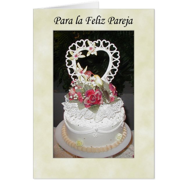 para lafeliz pareja hälsningskort (Framsidan)