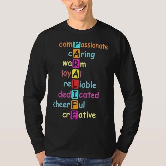 Para Life Paraprofessionell Parabildare T Shirt (Framsida)