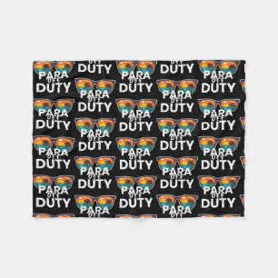 Para off Duty ParaProfessional, sista skoldagen Fleecefilt
