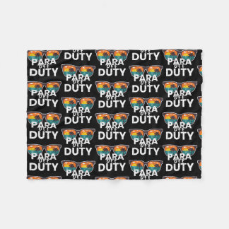Para off Duty ParaProfessional, sista skoldagen Fleecefilt