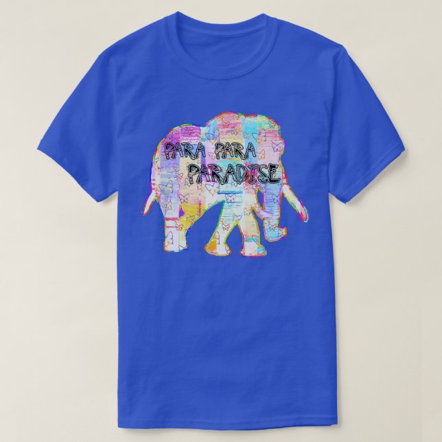 Para Paradise Elephant 2 T Shirt (Design framsida)