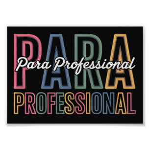 Para Paraprofessional Paraeducator Första Dagen Ti Fototryck