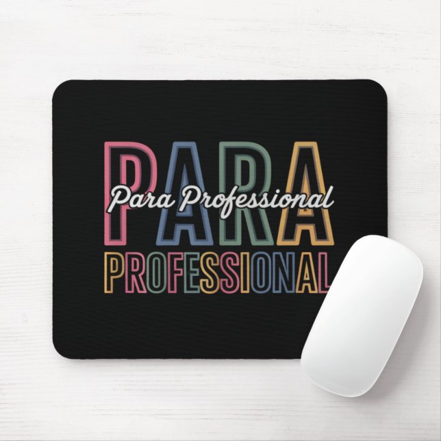 Para Paraprofessional Paraeducator Första Dagen Ti Musmatta (Med mus)