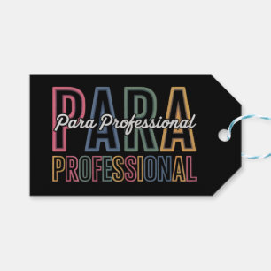 Para Paraprofessional Paraeducator Första Dagen Ti Presentetikett